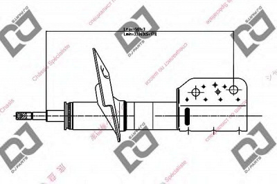 DJ PARTS ds1448gs -  Амортизатор